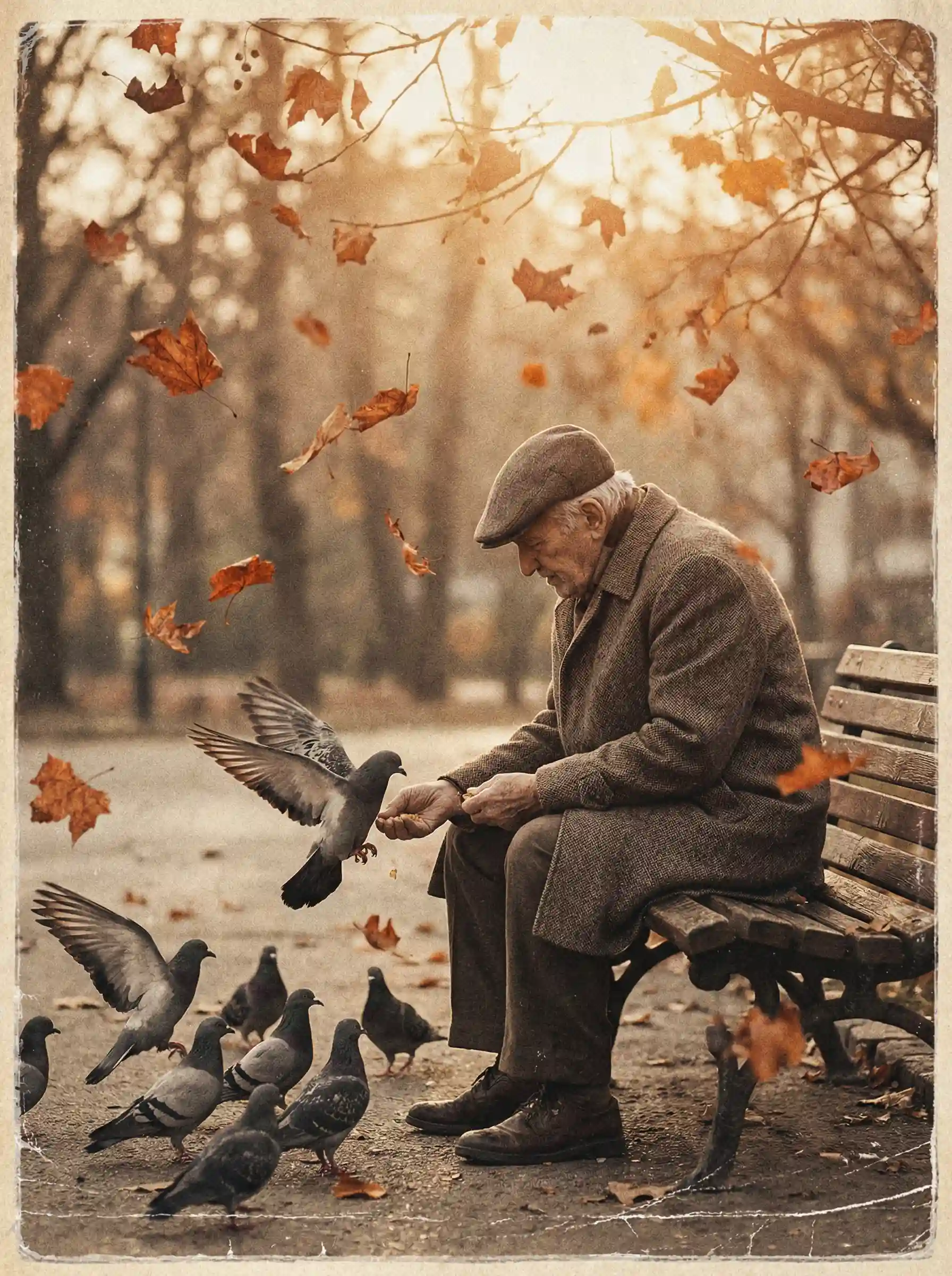 获奖短片《秋日长椅》海报 - 麻豆传媒